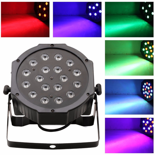 Imagen 5 de 10 de Luz Proton Par 18 Led Profesional 18 Tacho Rgb Luz Dj Dmx
