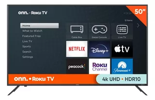 Pantalla Onn 100012585 50 2160p 4k Roku Smart Tv Led