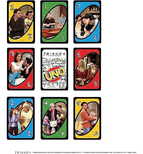 Uno Friends Juego De Cartas Familiar Juguete Mattel Games ;o