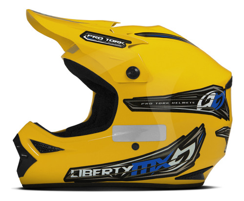 Capacete Feminino Masculino Motocross Liberty Mx Pro Tork