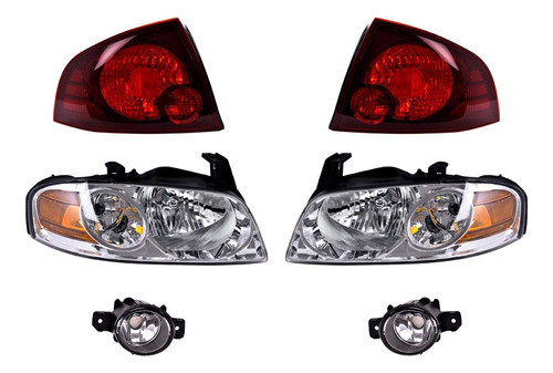 Faros Niebla Principales Y Calaveras Depo Sentra 2004 - 2006