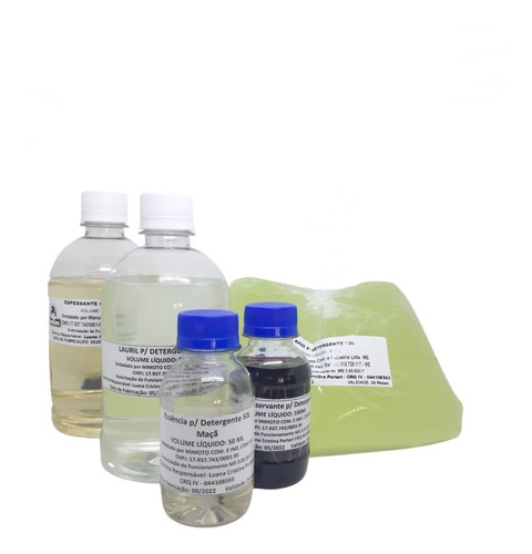 Kit Detergente De Maçã Concentrado + Espessante P 50 Litros