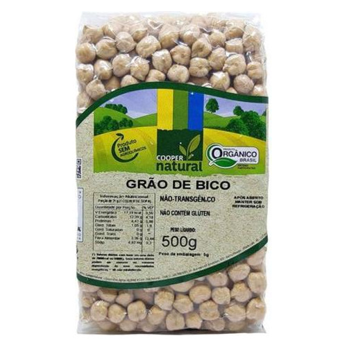 Kit 2x: Grão De Bico Orgânico Coopernatural 500g