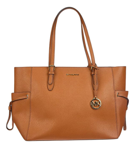 Bolsa Michael Kors Couro Preta Marrom Gilly Grande Dust Bag