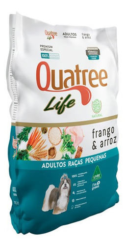 Ração Quatree Cachorro Adulto Raças Pequenas Life 3kg