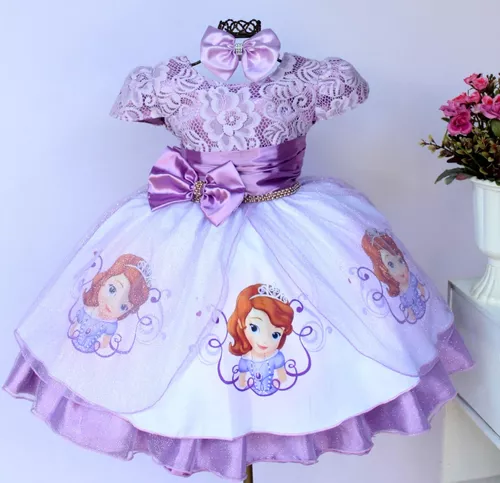 Vestido luxo princesa sofia