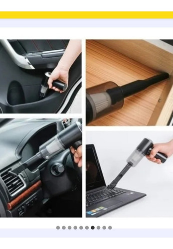 Imagen 2 de 9 de Aspiradora Inalambrica Portátil Para Auto Y Uso Doméstico