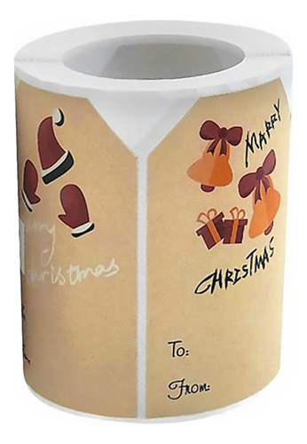 1 Roll Christmas Name Tag Labels Self Adhesive Christmas Tag