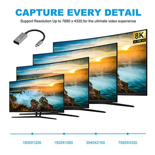 Cabledeconn Usb C A Displayport 1.4 8k 8k@60hz