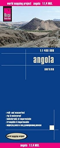 Angola, Mapa De Carreteras Impermeable. Escala 1:1.400.000. 