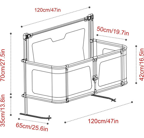 3 En 1 Cunas Para Bebes Cuna Plegable Cama De Bebe Cuna