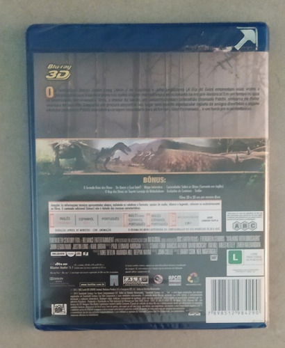 Blu-ray/3d Caminhando Com Dinossauros O Filme - Lacrado