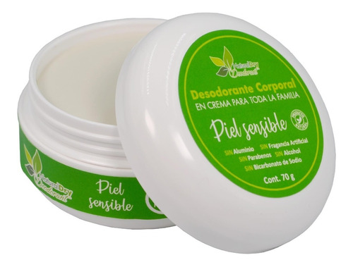 Desodorante Naturaldry Piel Sensible 70g Natural Hidrata