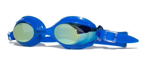 Imagen 4 de 6 de Goggle Aquazone Gummy Metal Azul/dorado
