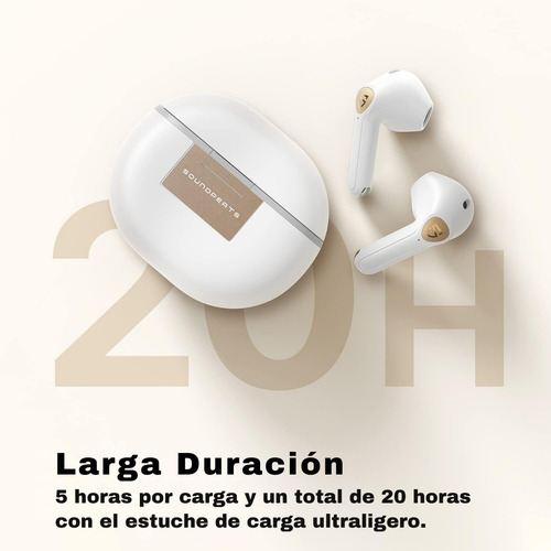 Audífonos Bluetooth Soundpeats Air3 Deluxe Hs Blanco Soporte del Codec LDAC