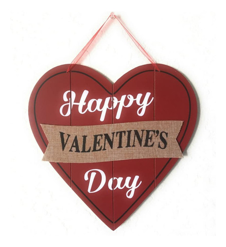 Feliz Día De San Valentín Corazón Decoración De Par...