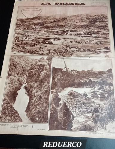 Suplemento La Prensa Año 1928 Neuquén Tucumán Torre Usina (Usado)