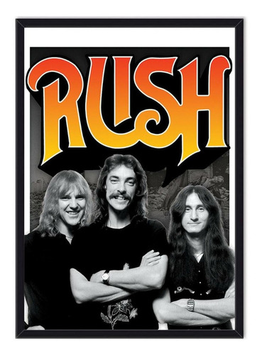 Cuadro Enmarcado - Póster Banda Rush 