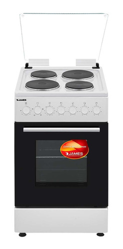 Imagen 1 de 4 de Cocina Eléctrica James C-801 Tks Blanca Magic Center