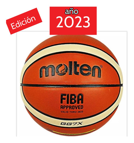 Balon Basket Baloncesto Molten Oficial Gg7x Fiba #