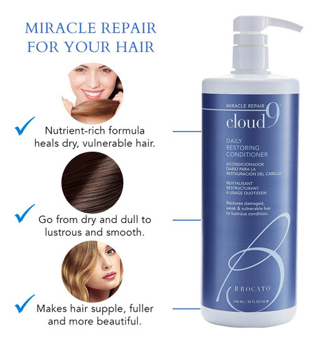 Condicionador Brocato Cloud 9 Daily Restoring 950ml