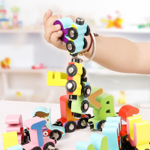 Tren De Madera Magnético Alfabeto Zodiacal Para Niños