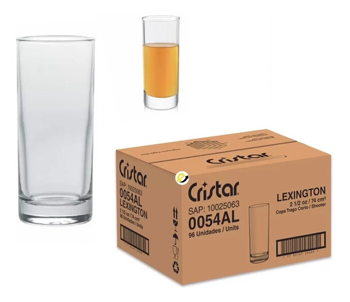 Copa Para Tequila Lexington Tragos Cortos X96unds De 2 1/2oz