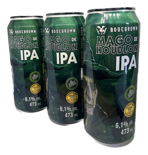 Kit 3 Cervejas Ipa Mago De Houblon Dry Hopping Bodebrown 