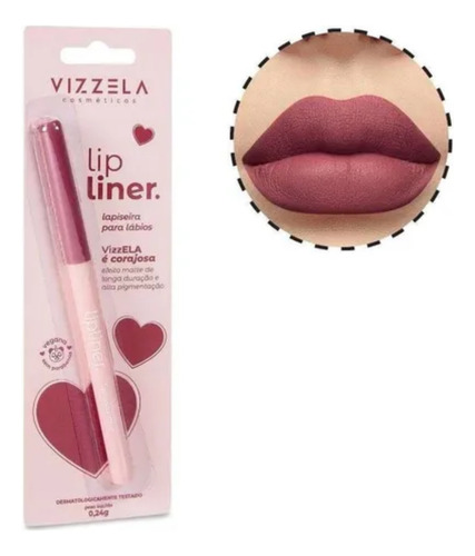 Lapiseira Labial 02 Corajosa - Lipliner - Vizzela