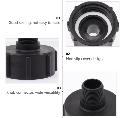 Adaptador Ibc Tote Tote De 2 Piezas Para Tanque Ibc Tote De