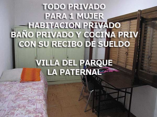 Para 1 Mujer Habitacion Privada + Baño Privado + Cocina Privada 