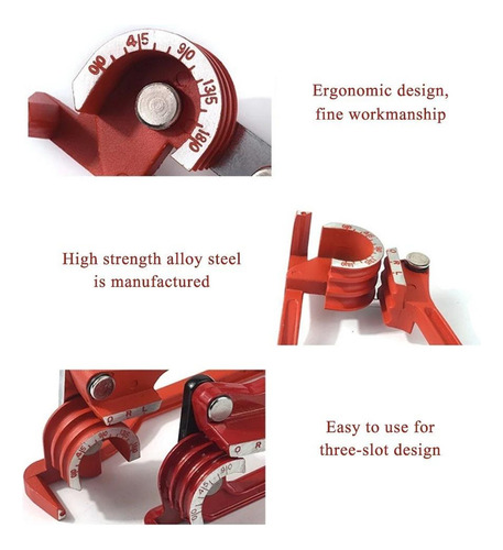 Máquina De Dobra Manual De Tubos De 6 Mm/8 Mm/10 Mm. Slots P