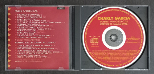 Charly García 1994 Yendo De La Cama Al Living Pubis Ang. Cd (Usado)