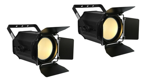 Kit 2 Unidades Pro Cobe 200w Led Branco Quente Frio Fresnel