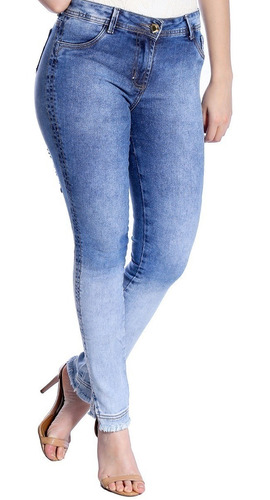 calça jeans tecido mole