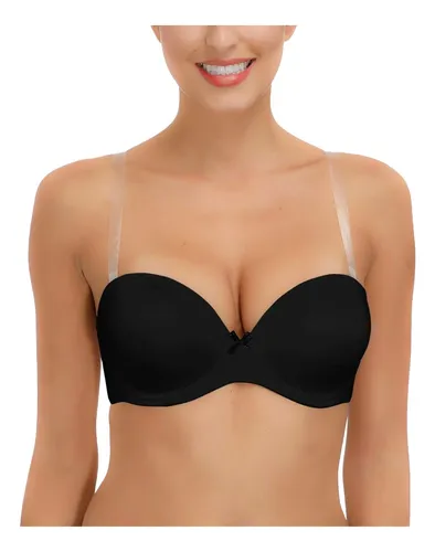 Pack 3 Brasier Strapless Con Tirantes Transparentes