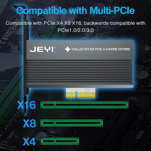 Adaptador Nvme Pcie Con Disipador Térmico Xl