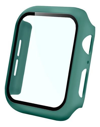 Capa Case Bumper Para Applewatch Com Pelicula 38/40/42/44 Cor Verde Pacifico