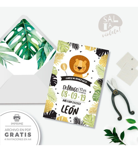 Invitación Digital Leon Selva - Salta Violeta