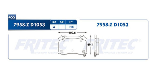 Balatas Traseras Challenger 2008 Fritec 6.1l Dodge