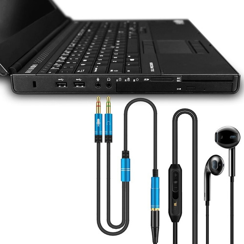 Imagen 2 de 9 de Adaptador De Micrófono Y Audífonos Para Pc - De Trrs A Trs