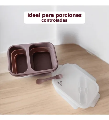 Lonchera Portacomidas Plegable En Silicona Tupper 800 Ml