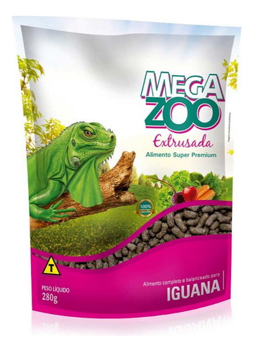 Ração Extrusada Para Iguana 280g Megazoo