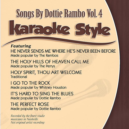Cd: Karaoke Estilo: Dottie Rambo Vol. 4