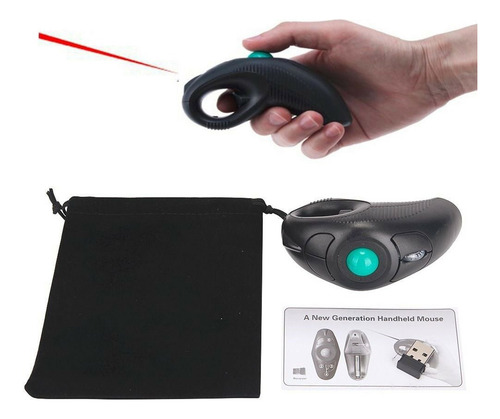 Ratón De Trackball Portátil Inalámbrico De 2,4 G Con Puerto