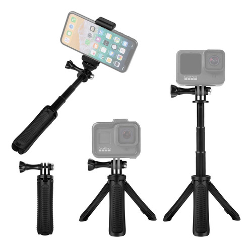 Kit Trípode Taisioner Mini Selfiestick P/gopro Y Celular