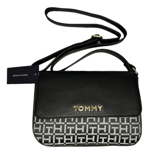 Bolsa Original Tommy Hilfiger Negra De Dama.