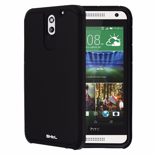Imagen 1 de 6 de Case Protector Funda Cover Tough Armor Negro Htc Desire 610