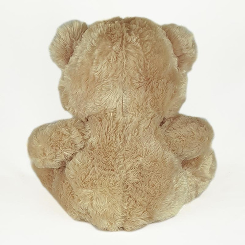Imagem 3 de 3 de Urso De Pelúcia 35cm Bege Coração