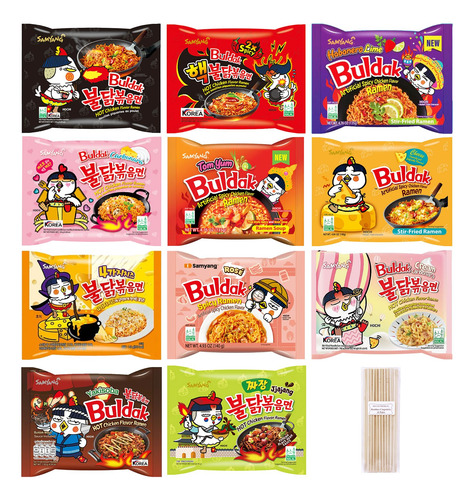 Ramen Picante De Pollo 11 Sabores Con Palillos Gratis 11 Uni